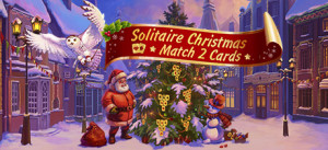 Solitaire Christmas. Match 2 Cards