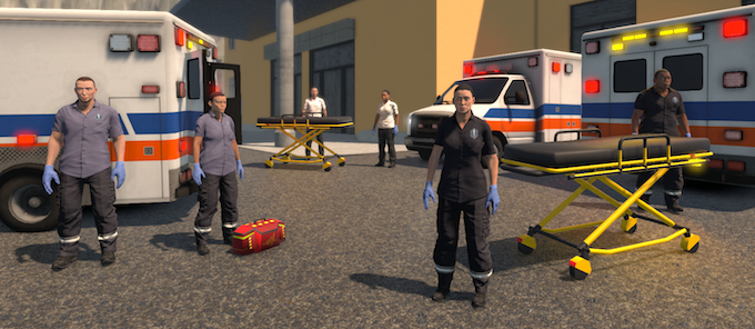 Flashing Lights - Police, Firefighting, Emergency Services Simulator