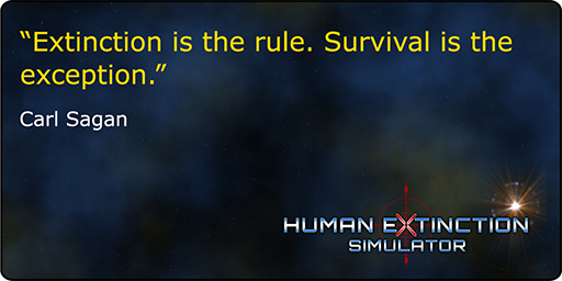 Human Extinction Simulator